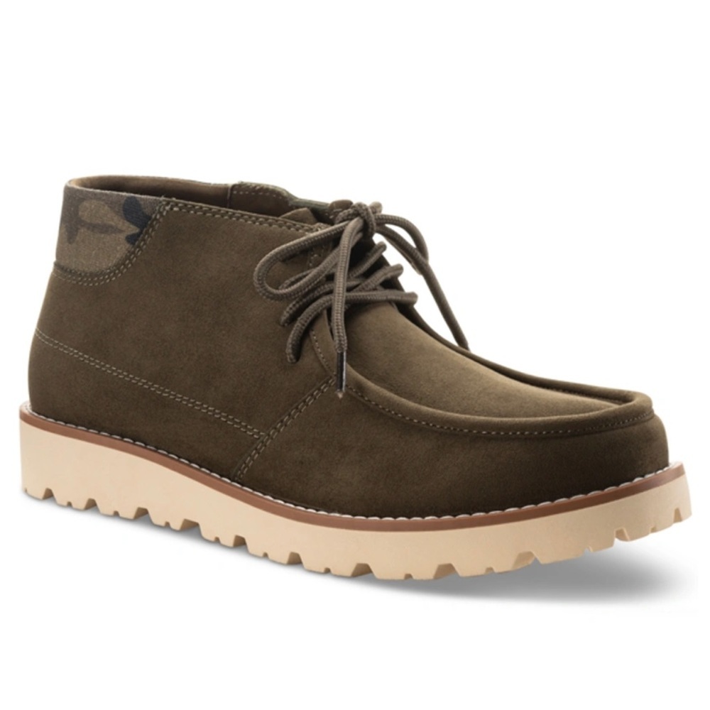 🖤🖤 Sun+ Stone Men's Kairo Lace Up Chukka Boots Olive 9M Suede New